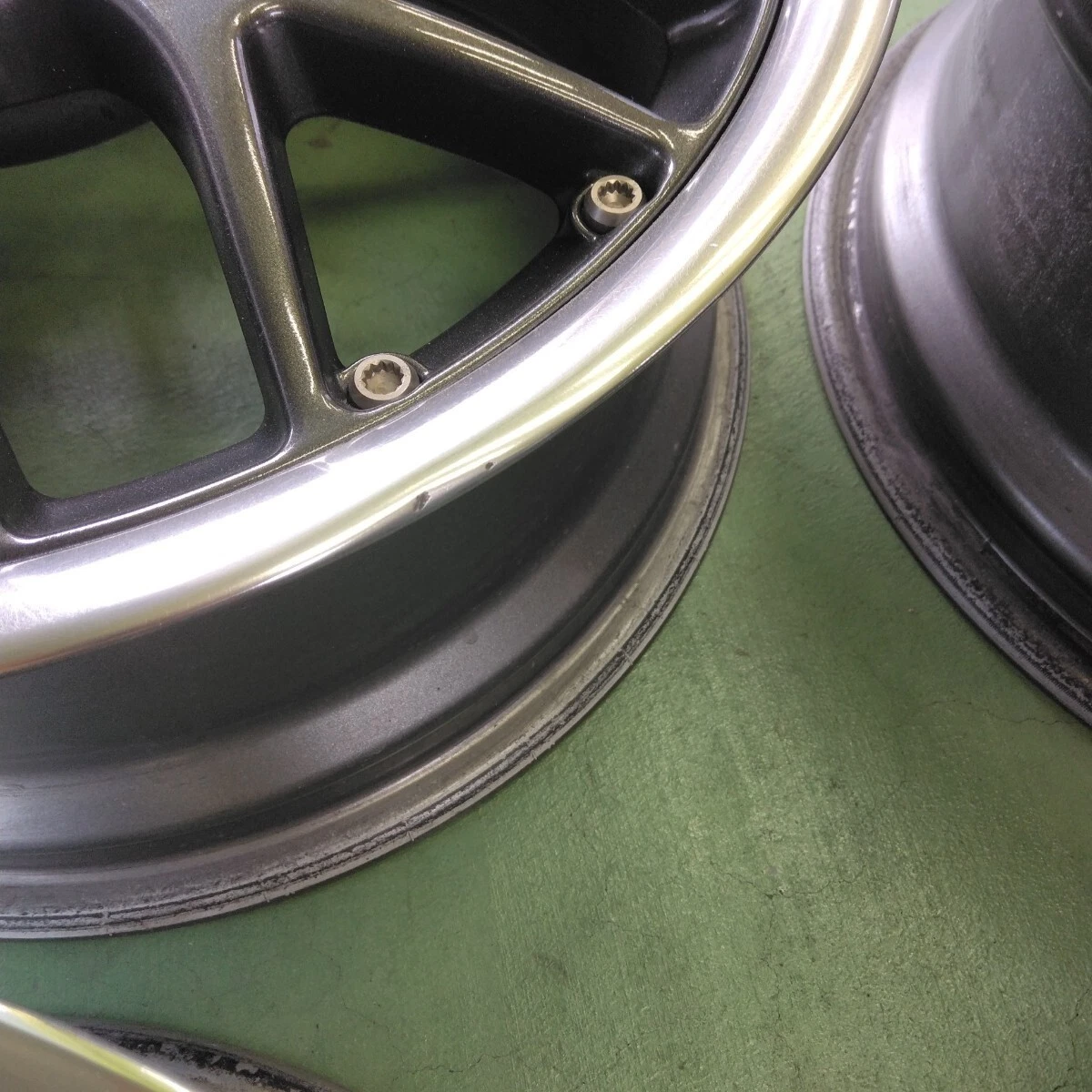 JDM Genuine VW BBS RS764 rim polish specification gunmetal discs 4H 16 No Tires - Image 7