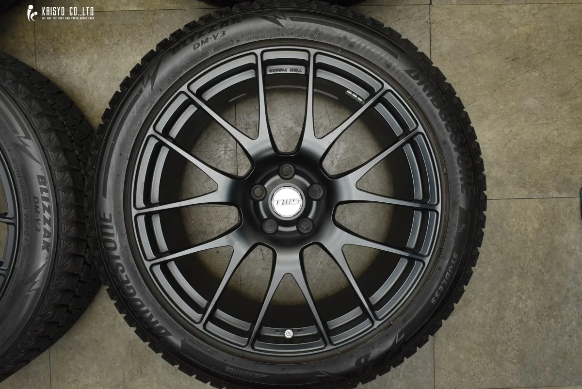 JDM TWS EXlete 107M 20-inch 8.5J+40 PCD114.3 wheels with Zack DM-V3 23 No Tires - Image 4