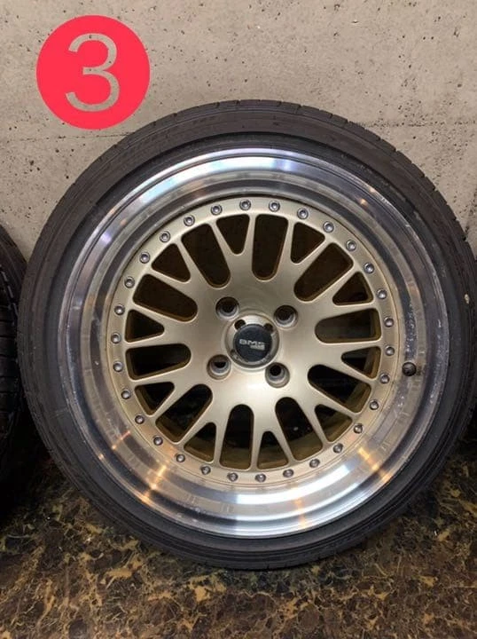 JDM BMS stepped rim deep rim 158J almost with tire No Tires - Image 4