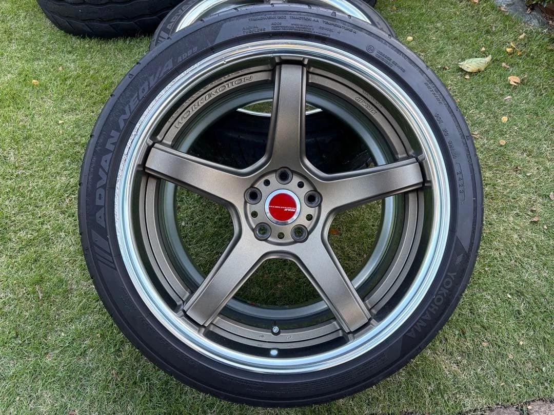JDM WORK EMOTION T5R2P 19 inch 9.5j +23 10.5j +32 No Tires - Image 8