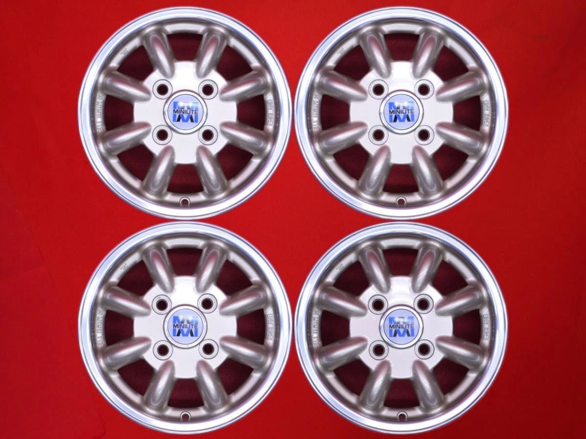 JDM Rare used SUBARU genuine MINI LITE wheels 4Book 4J 12PCD100 4-hole No Tires
