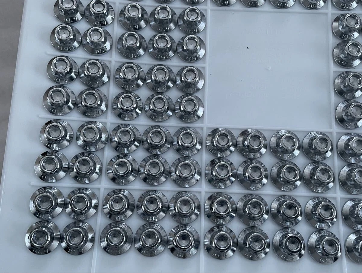 JDM Exquisite Finish BBS RS Genuine Piercing Bolt & Nut Set 152 Books No Tires - Image 6