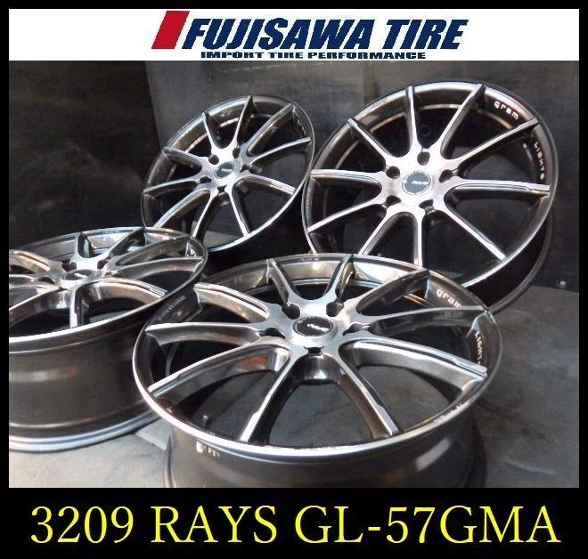 JDM 3209ARAYS GL-57 GMA18x7.5J 5H 114.3 +504Book RAYS No Tires