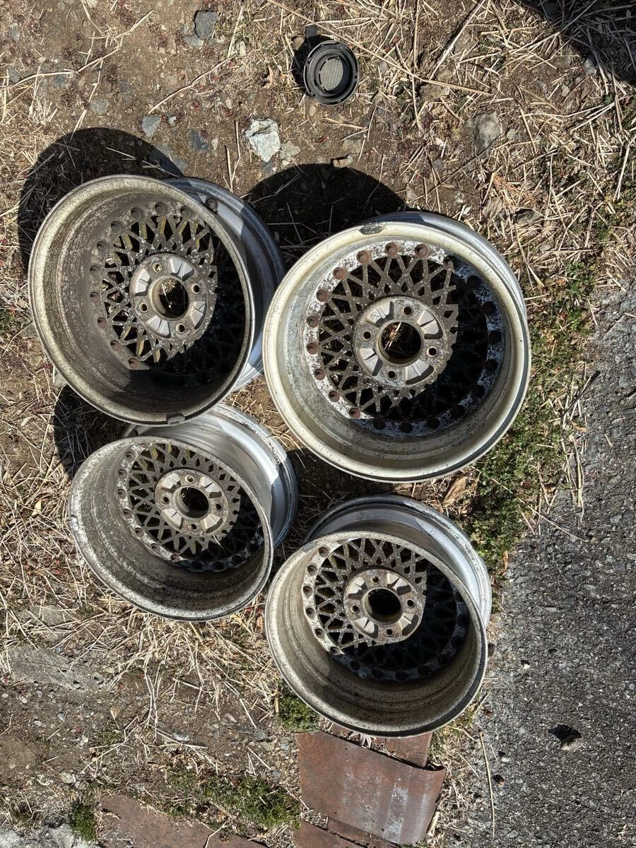 JDM Old car RAYS Rays "Volk Racing Mesh" wheels for DR30 Seibu Keisats No Tires - Image 2