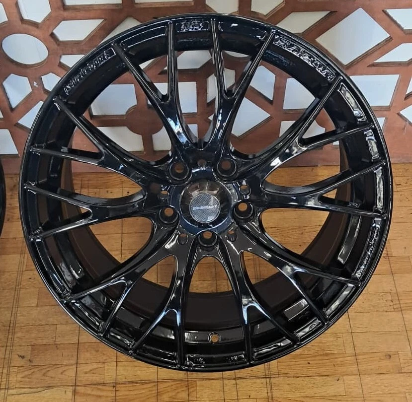 JDM wedssports SA-20R black color 18PCD 114.3 5H ET50 tires for Skylin No Tires - Image 4