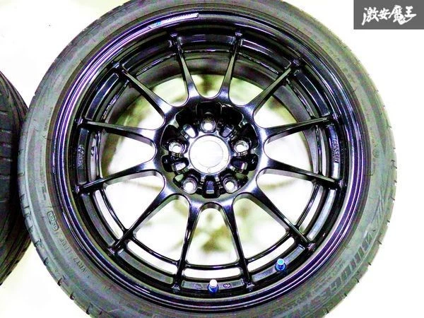 JDM Good condition ENKEI NT03 +M wheels 4-piece set 188J +35 PCD120 5 No Tires - Image 4