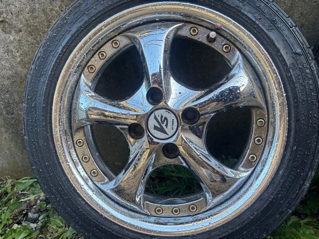 JDM WORK 155 spoke wheels bonus tire set No Tires - Image 2