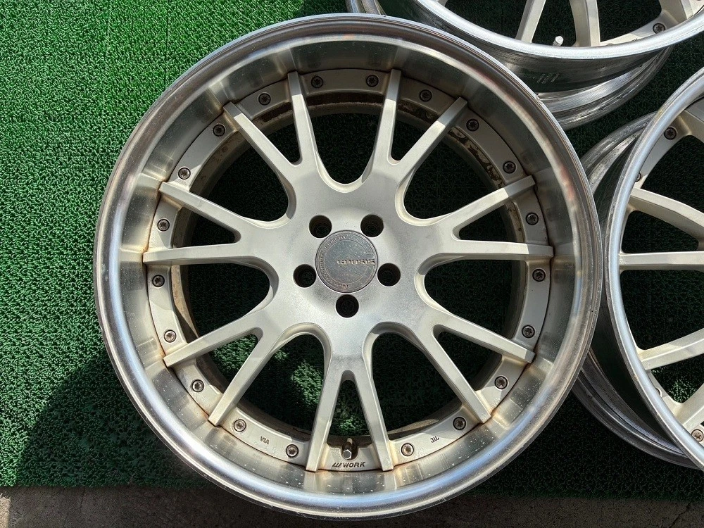 JDM 001 "Used" WORK GNOSIS GS4 19x8J 100-5 IN19 19x8J 100-5 IN25 4-Boo No Tires - Image 2