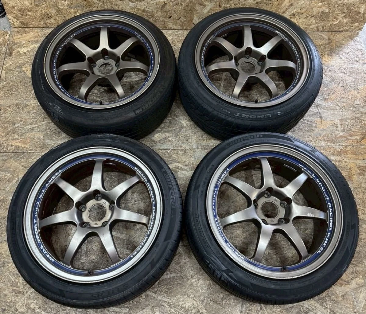 JDM Rare Weds Sport SA-90 178J+35 9J+35 PCD114.3 5-hole 5H Wedssports No Tires