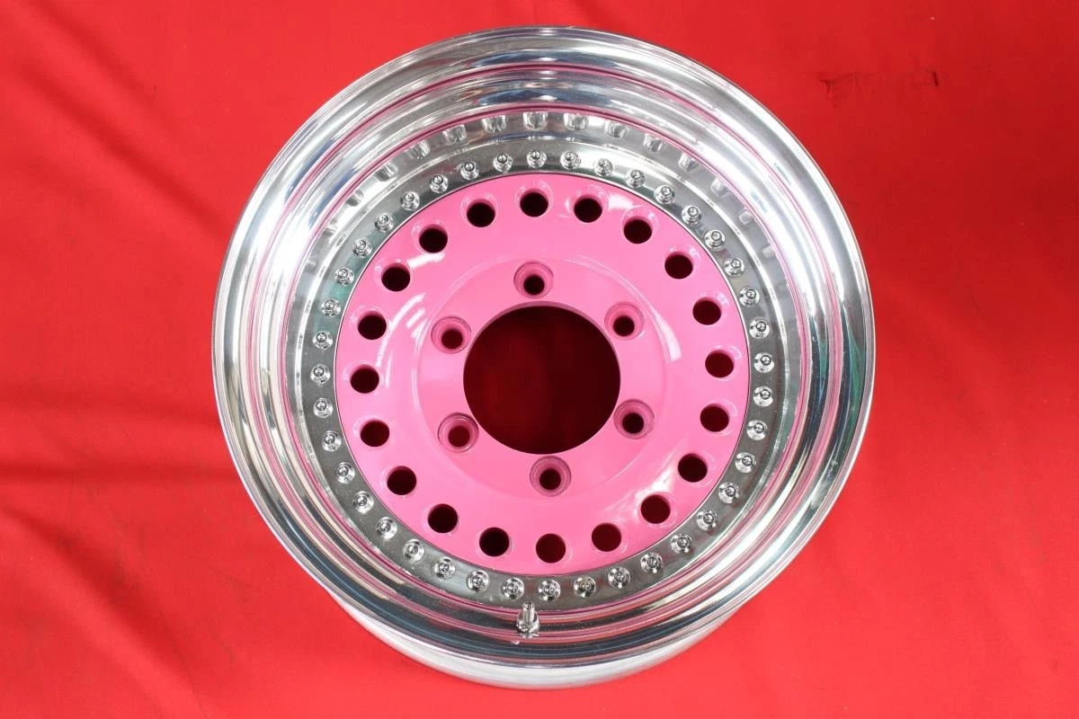 JDM Restored 4-Book Set RAGUNA D-Force Deep Rim Pink Round Hole Dish A No Tires - Image 2