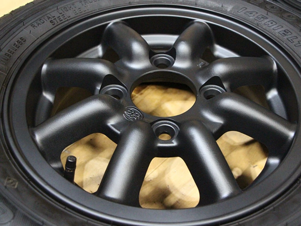 JDM C87 Rare Black Racing BR Black Racing 12X4.5J+45 PCD110 145R12 6PR No Tires - Image 6