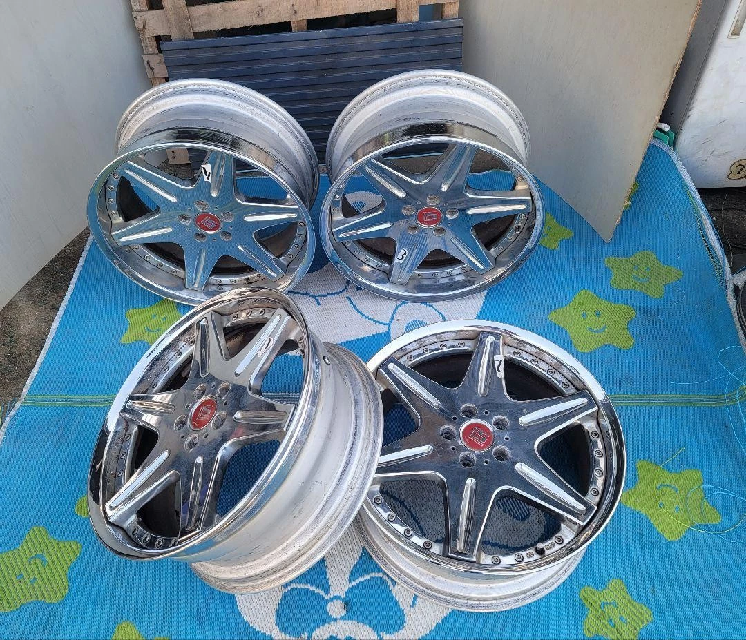 JDM WORK LS406 aluminum wheels 208.5J +38 9.5 No Tires - Image 8