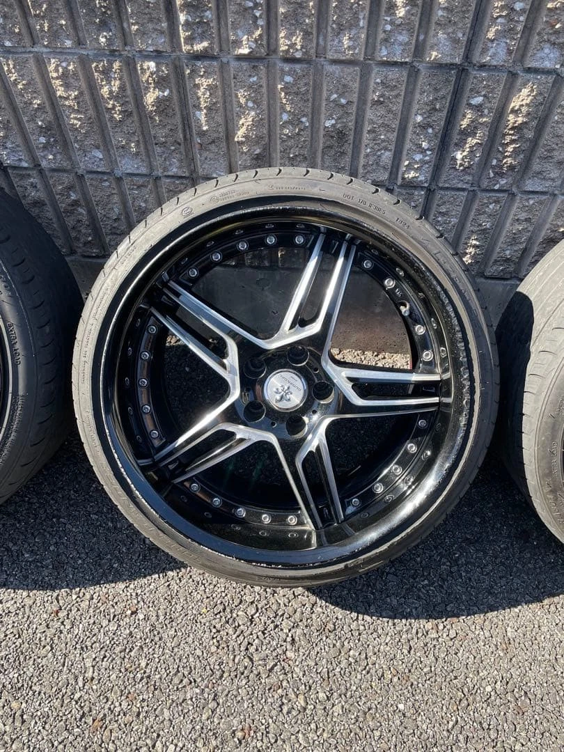 JDM WORK Durandal 9.5j+15 deep rims for mini vans sedans and Drill-Lik No Tires - Image 7