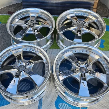 JDM WORK work LS 105 aluminum wheels 19 inch 8J+25 PCD 114 No Tires