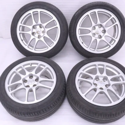 JDM 59-2574 Mitsubishi QT 17x8J +38 5x114.3 PCD 235/45R17 tires for Mi No Tires