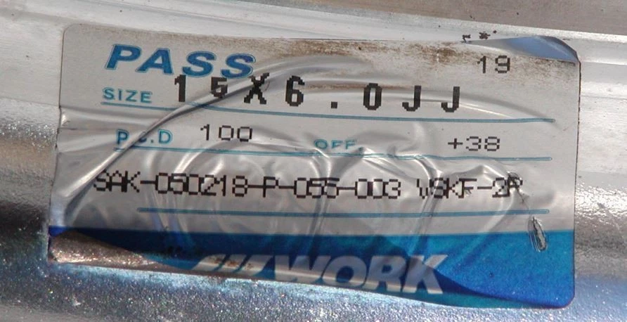 JDM WORK VS-KF 4Wheels 15x5.5+40 6+38 4x100 Hub60 - Image 5