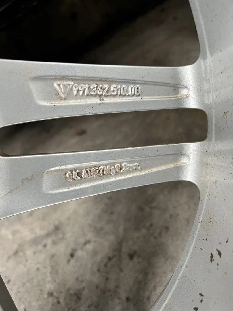 JDM 991 Porsche Carrera 4S genuine 19 wheel set with Michelin snow tir No Tires - Image 12