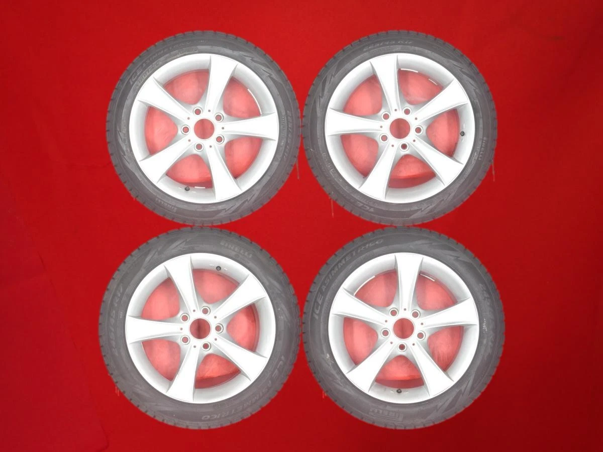 JDM BMW 4-pack: Pirelli Ice Asymmetrico tires front and rear 225/45R17 No Tires