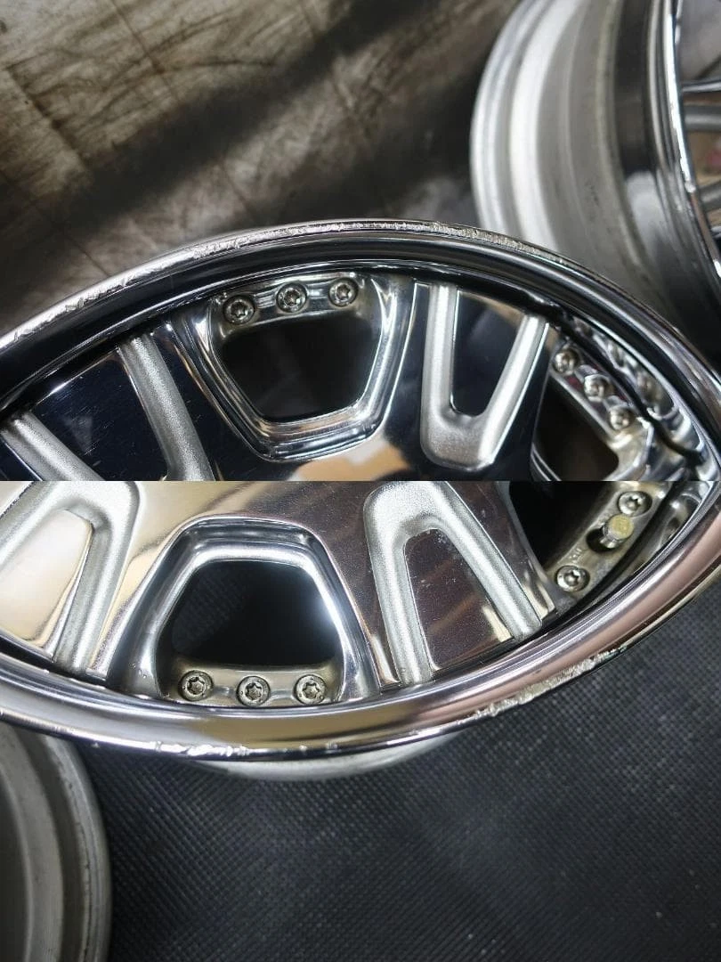 JDM WORK LS507 198.5J +45 9.5J +52 4Book Plated No Tires - Image 6