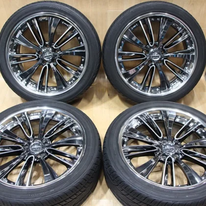 JDM B324 Deep Rim Weds Kranze VORTEIL 20x8.5J+36 PCD114.3 3-Piece Whee No Tires