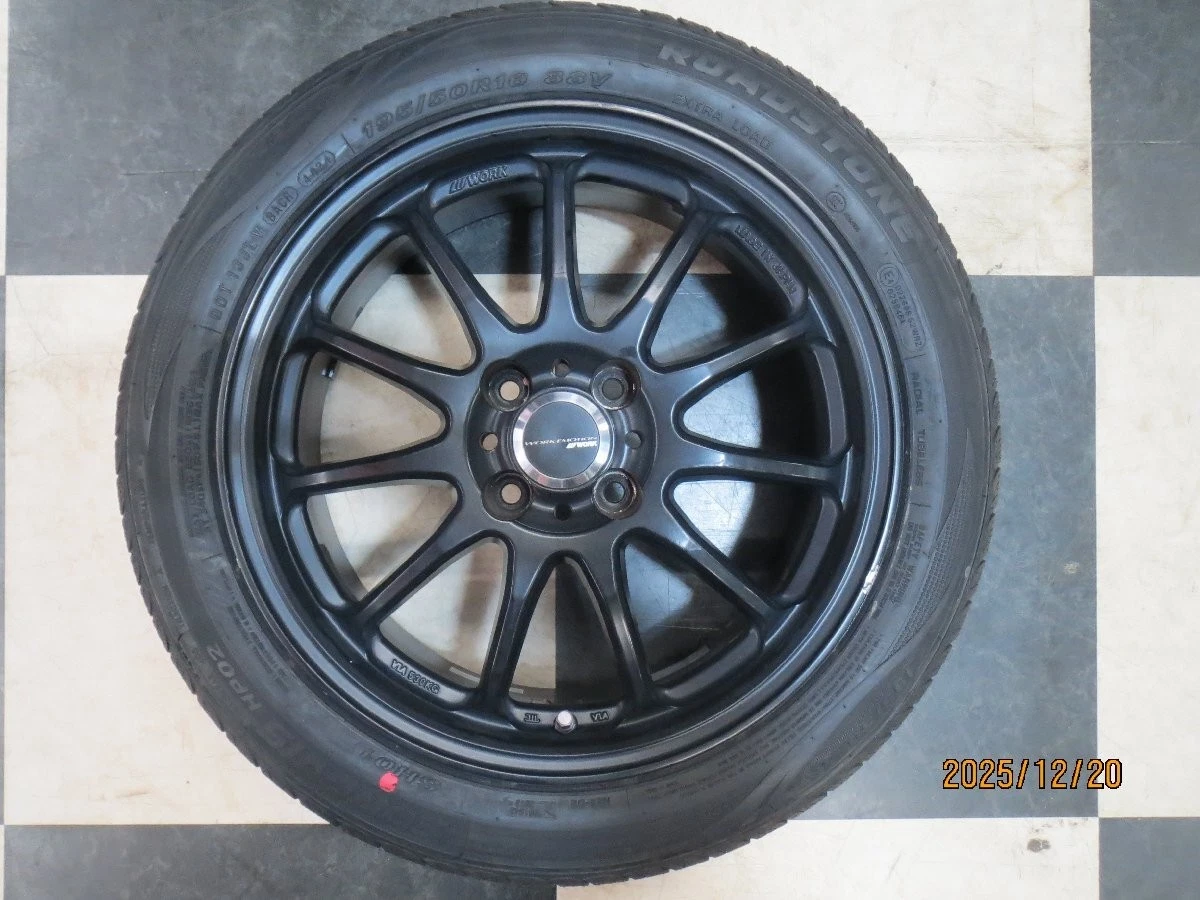 JDM WORK EMOTION 11R 16" Roadster/Vitz 6.5J +42 4H100 Used 24-year-old No Tires - Image 5