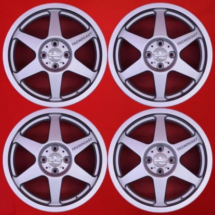 JDM Rare out-of-print Technocast TC-202 Corsia wheels 4-Bolt 7J 16x100 No Tires