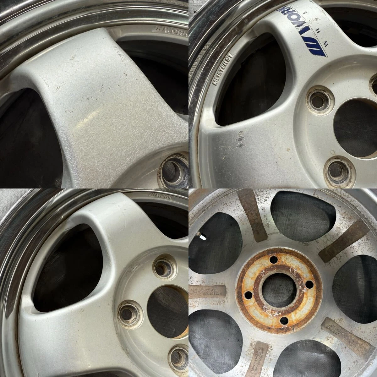 JDM Out of print work Meister S1 15x5.5j +42/O disc 4-hole PCD100 4-wh No Tires - Image 8