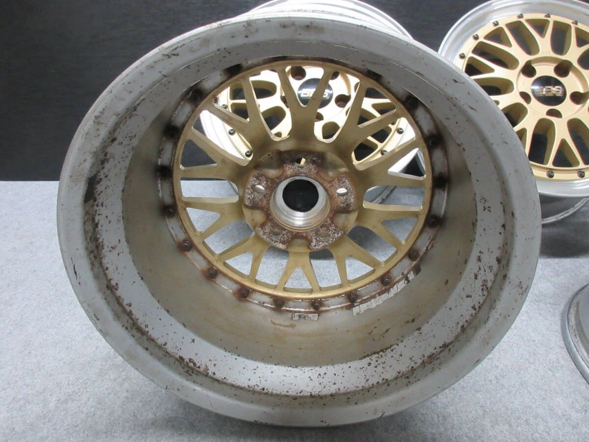 JDM No. 3 Popular Gold BBS LM 17 Supra Crown Mark II Altezza Subaru Le No Tires - Image 10