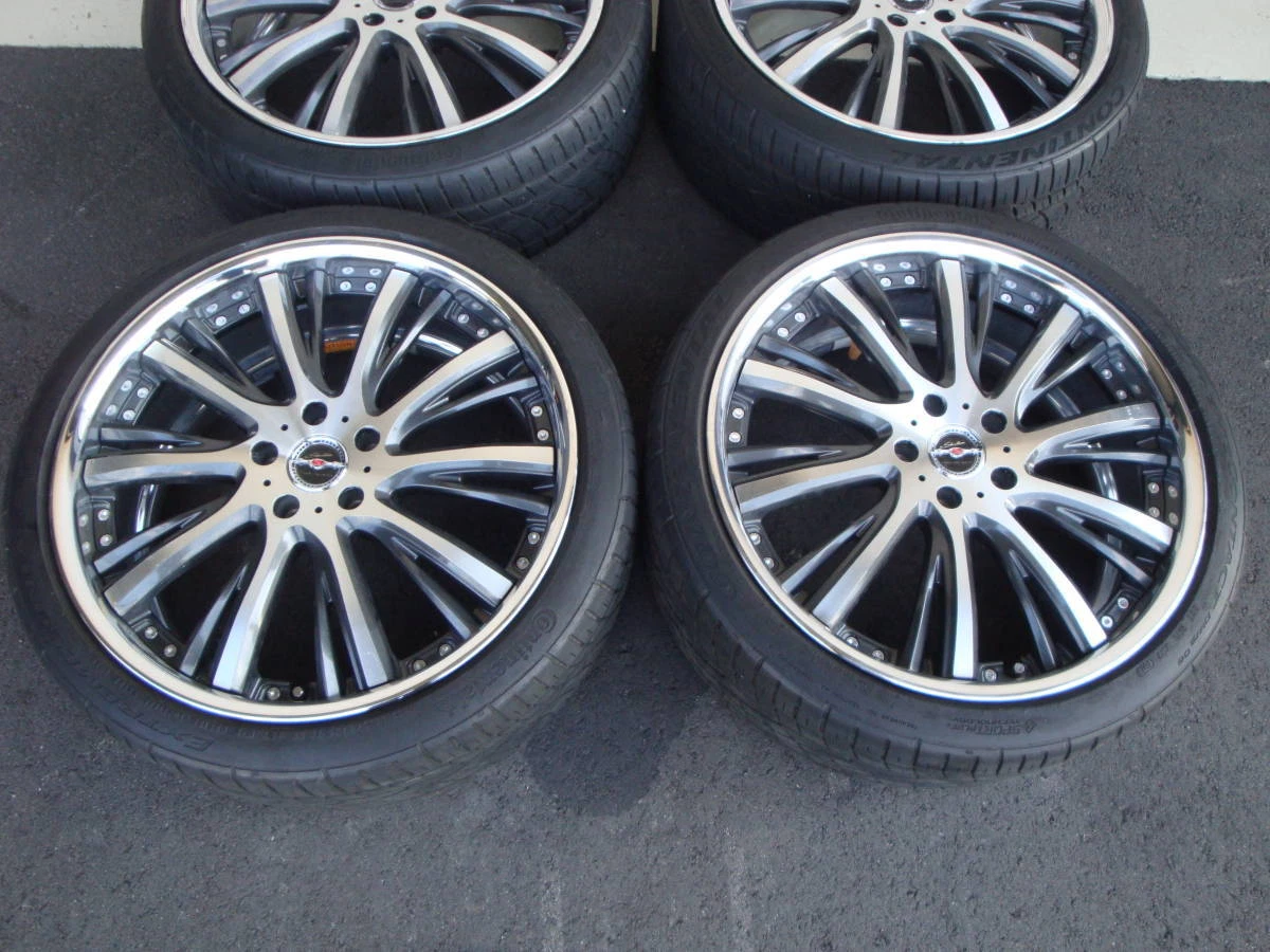 JDM For Alphard Vellfire etc. AME Charen 20 inch + ContinentalEXTREME No Tires - Image 3