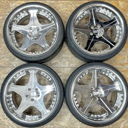 JDM Rare Leonhardt Orden 1910J +7 +6 PCD114.3 5-hole 5H Discontinued D No Tires