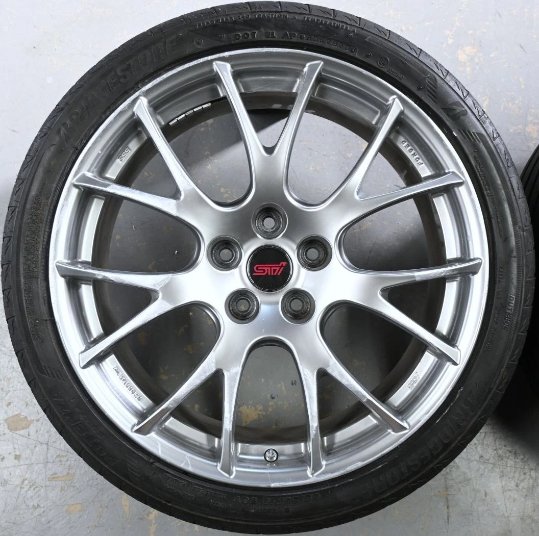JDM Genuine Subaru BBS 19-inch 8.5J +53 offset wheels PCD 114.3 5H RG5 No Tires - Image 3