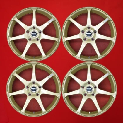 JDM lightweight YOKOHAMA AVS MODEL7 Used Wheel 4Book 7J 17PCD114.3 5 H No Tires