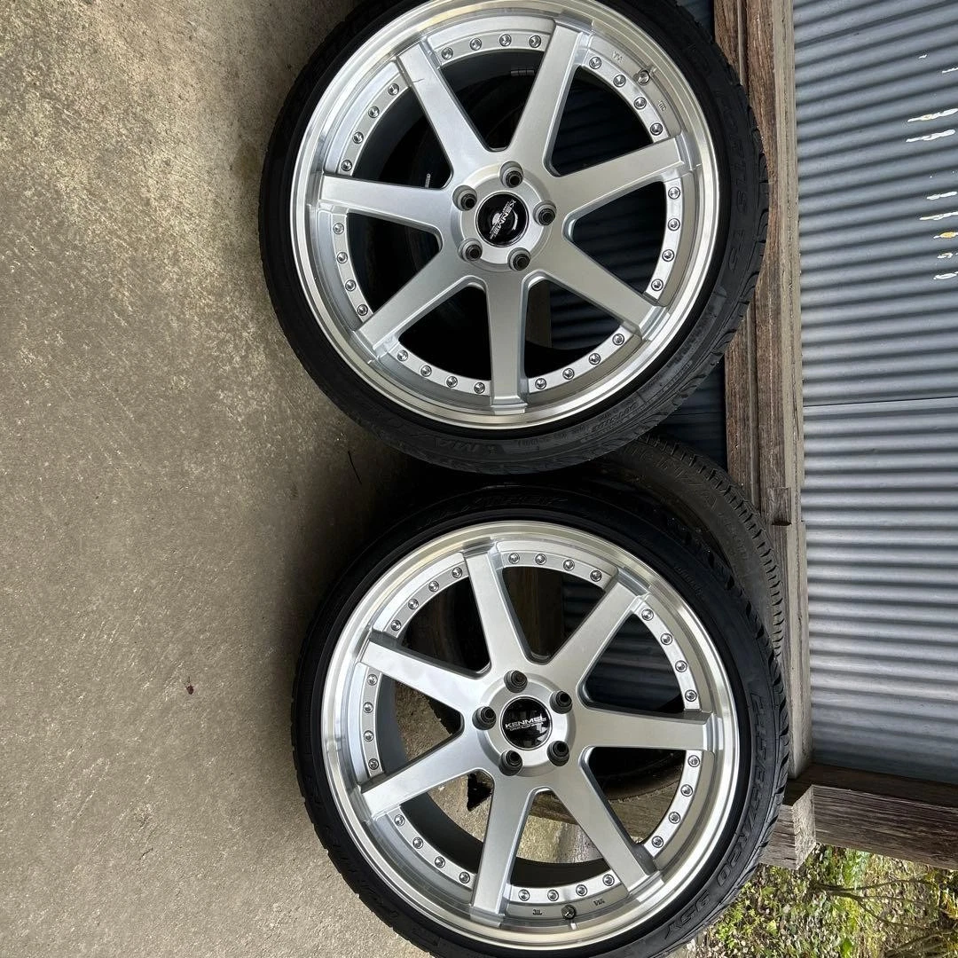 JDM 20silver 5-spoke wheel set No Tires - Image 2