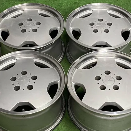 JDM Rare Item ZAUHER Zaubar Dish 16in 8J+10 PCD114.3 4Book Old Car Cro No Tires