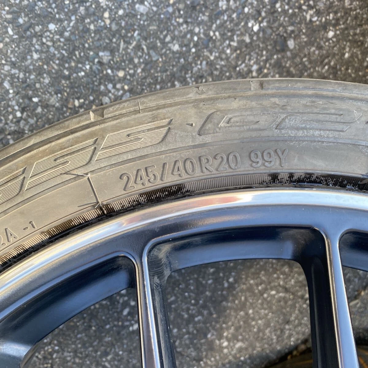 JDM BBS 20 Wheels 4-Piece Set German Satin Black 8.5J BBS No Tires - Image 6