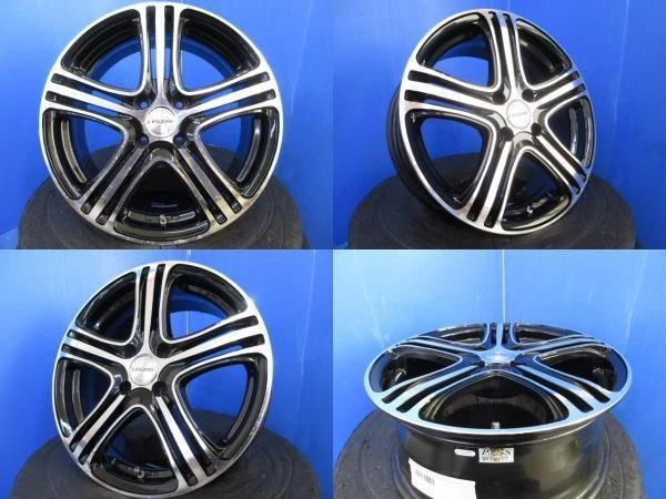 JDM Toyota Spade NCP141 4-Piece Set of Black Aluminum Wheels with 164- No Tires - Image 4