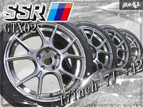 JDM No distortion SSR GTX02 177J +42 5-hole PCD114.3 wheels 205/45ZR17 No Tires