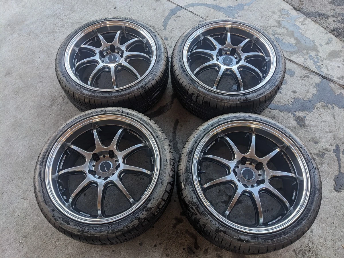 JDM WORK EMOTION D9R 4-Piece Set for BMW 18-inch 8.5J PCD120 5H 5-Lug No Tires