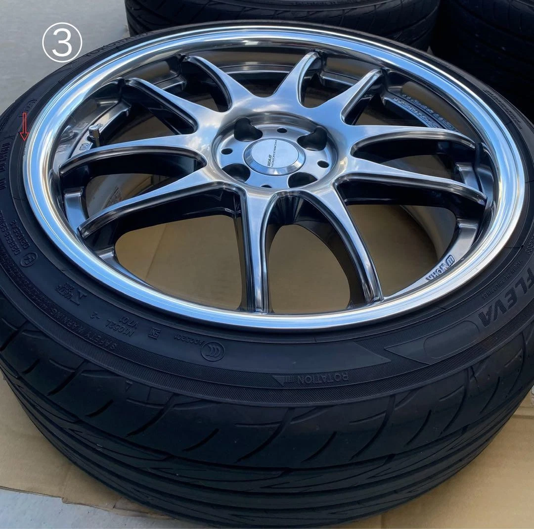 JDM WORK emotion CR2P 17-inch 4-hole PCD100 No Tires - Image 7