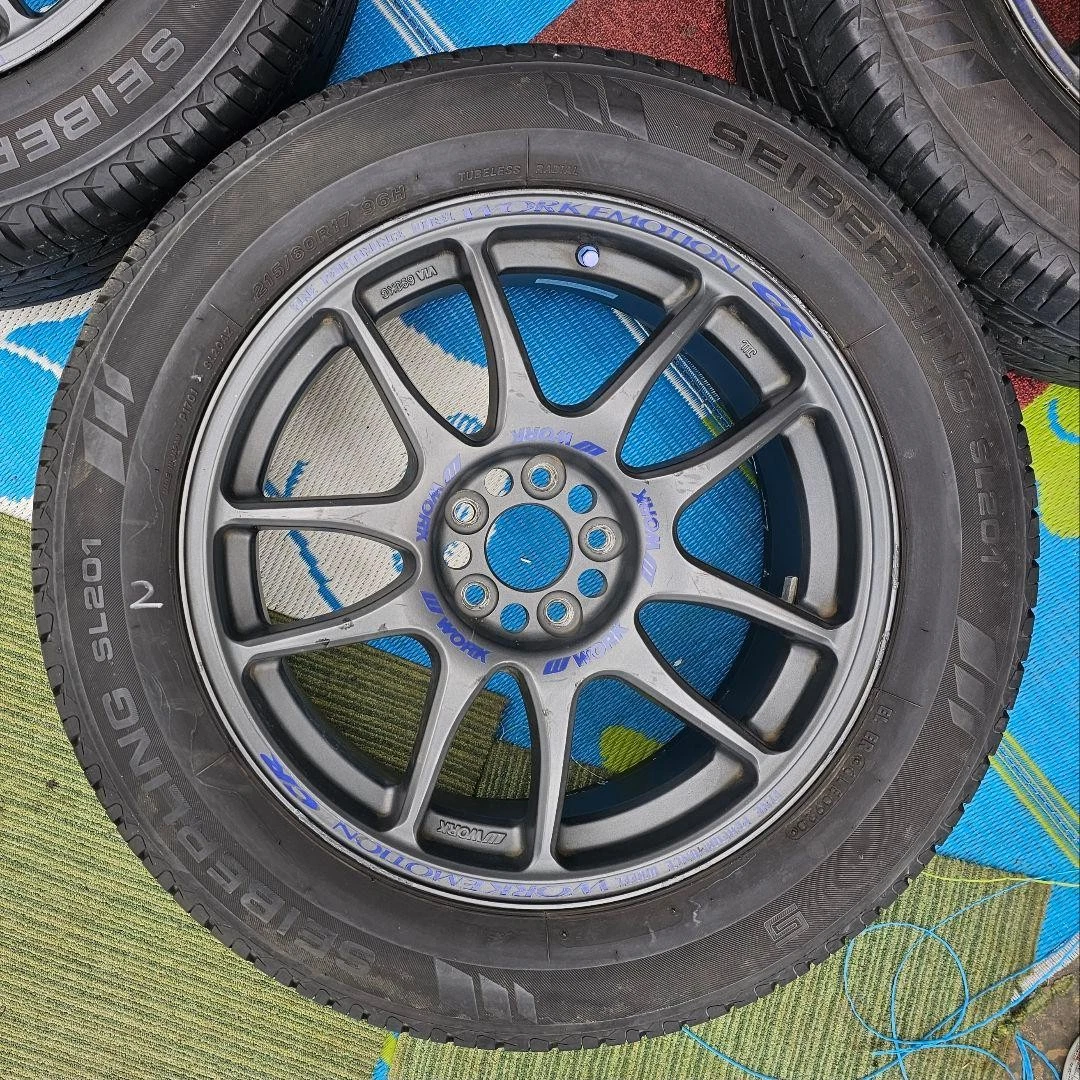 JDM WORK EMOTION CR Kai aluminum wheels 17-inch 7J+47 5H No Tires - Image 3