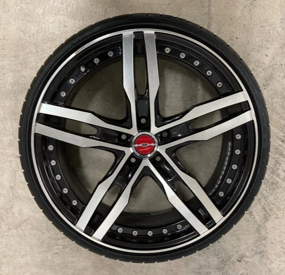 JDM Used AME Sharlen XF-55 20x8J 5H114.3 +38 4-Book Set Available for No Tires - Image 4