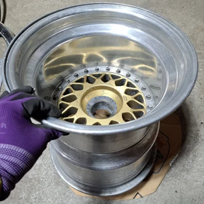 JDM 2 BBS Extra Thick Wheels Approx. 40cm Wide Center Rock SSR Mesh De No Tires