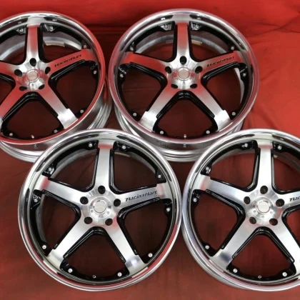JDM 4-Book Set for Imported Cars Used RacingHart RS721 Aluminum Wheels No Tires