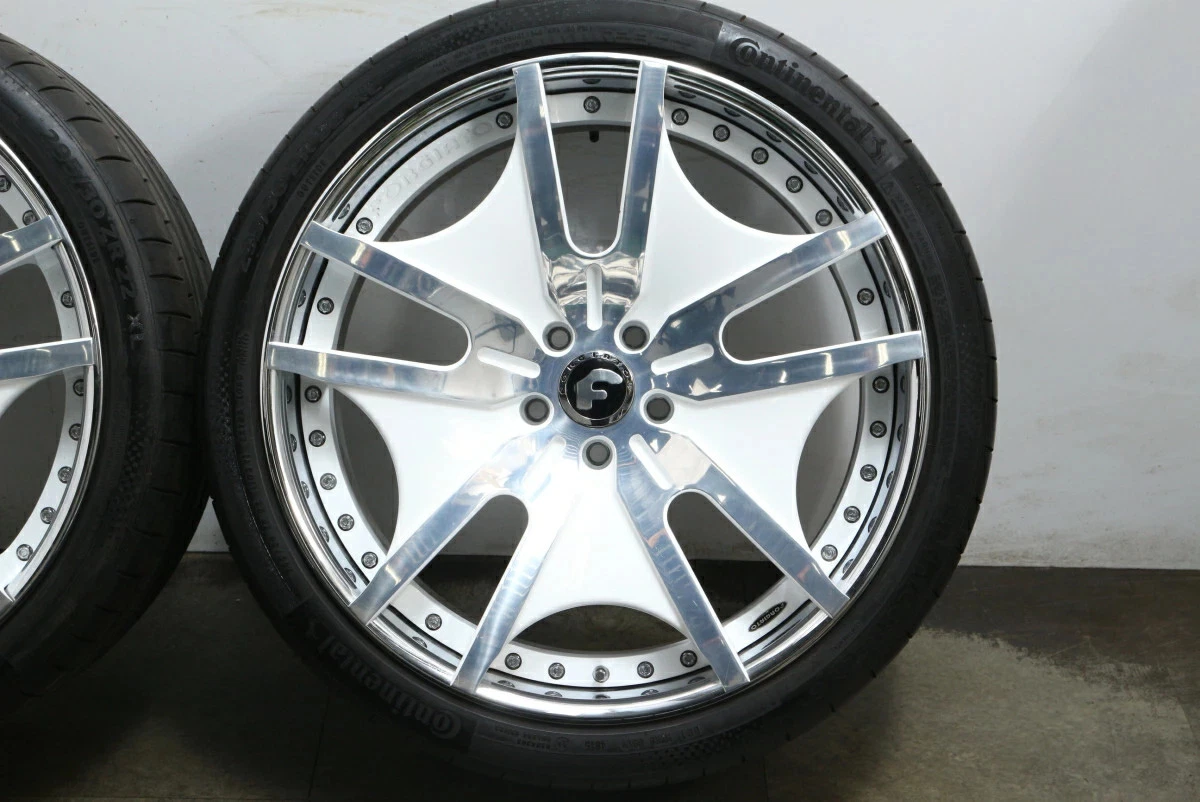 JDM Used FORGIATO Vela 4-Book Set 229.5J x 22 +36 measured PCD 120 295 No Tires - Image 7