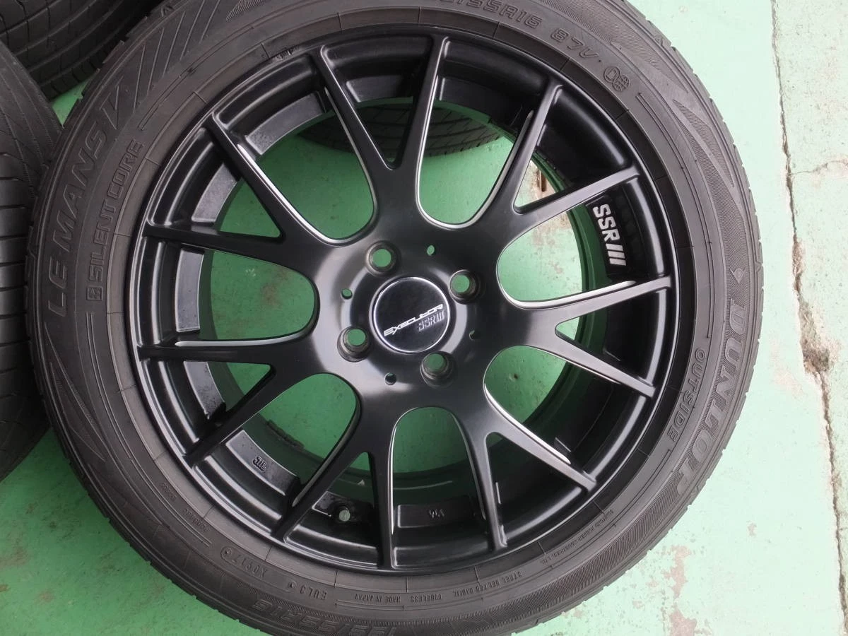 JDM SSR EXECUTOR Mesh Black 6.5J+53 PCD100-4L 195/55R16 Tires for Fit No Tires - Image 2