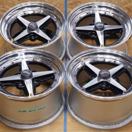 JDM Deep Lips WORK Equip 4Wheels no tires 15x8+35 8+45 4x114.3