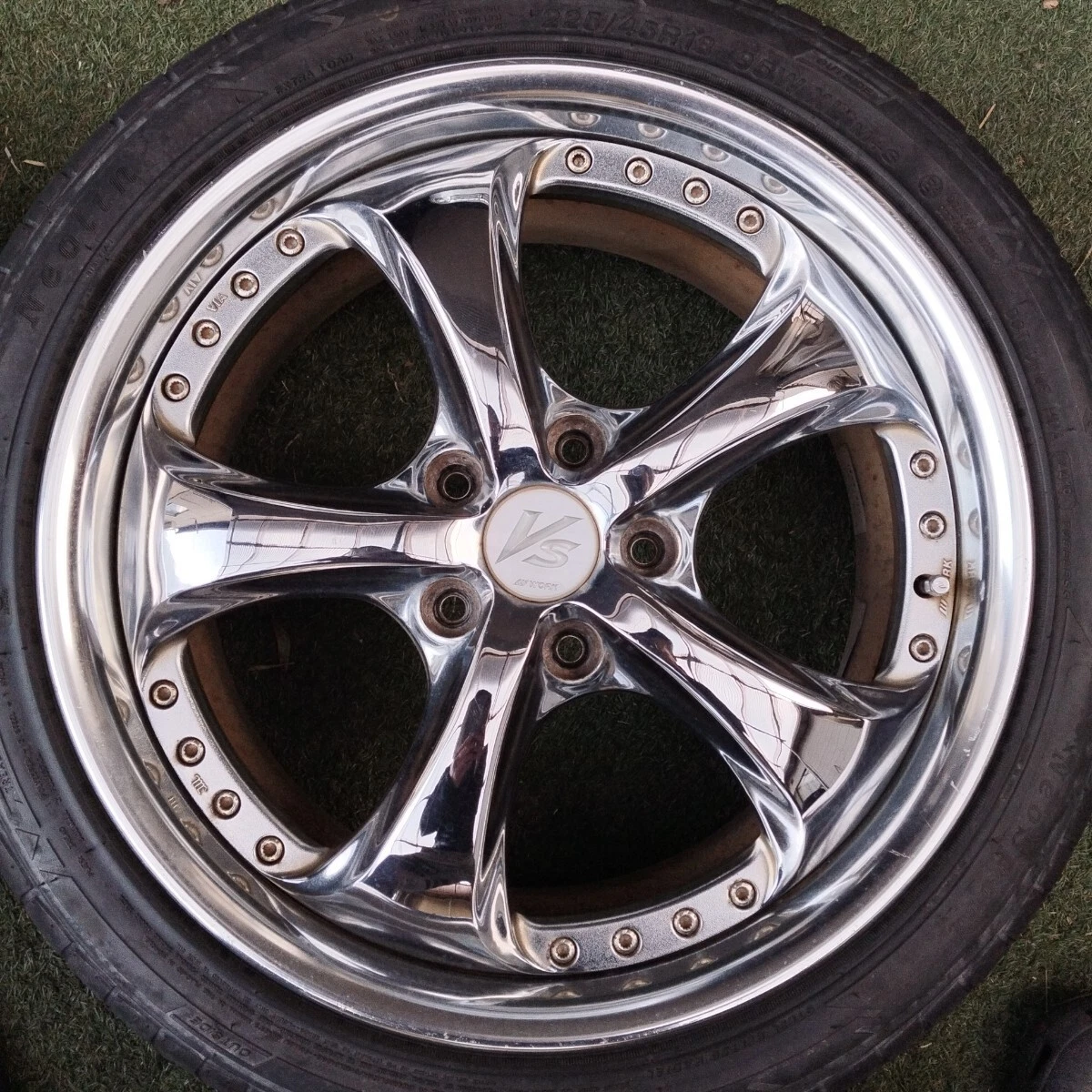 JDM WORK VS-KF 184-wheel set 8J+51 8J+45 PCD114.3 plated drift WORK No Tires - Image 6