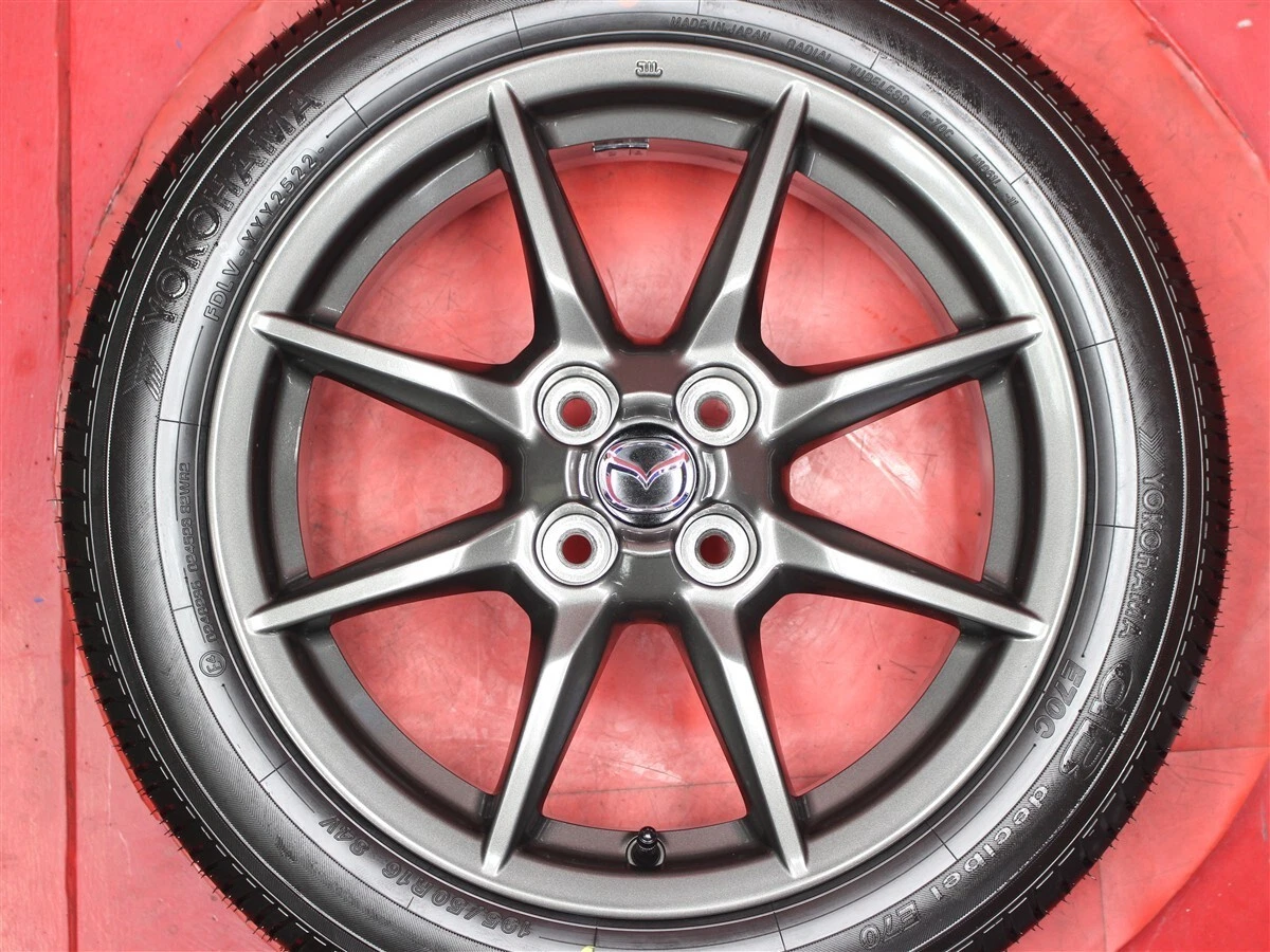 JDM Tires for the Roadster ND5RC: OEM 6.5J 16PCD100 4-lug +45 bolt pat No Tires - Image 3