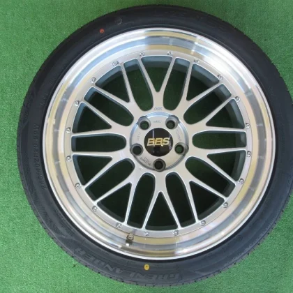 JDM BBS LM Diamond silver 8.5J-20 5H114.3 +43 BBS nuts 60 pipe hub rin No Tires