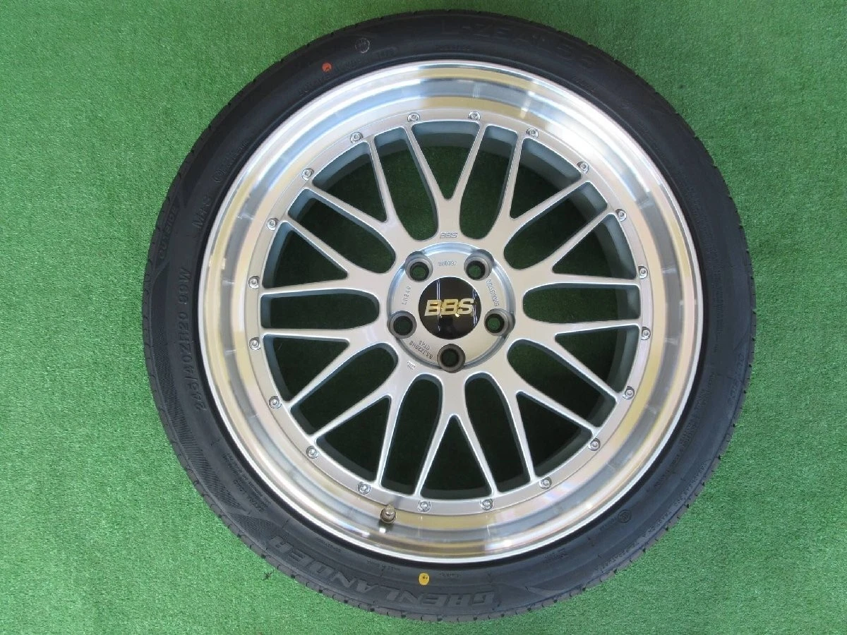 JDM BBS LM Diamond silver 8.5J-20 5H114.3 +43 BBS nuts 60 pipe hub rin No Tires